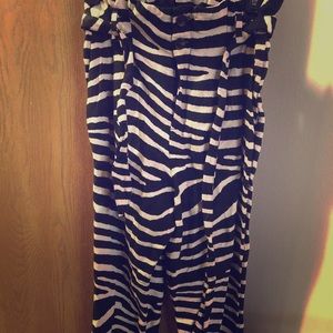H&M Zebra Cinched waist band
